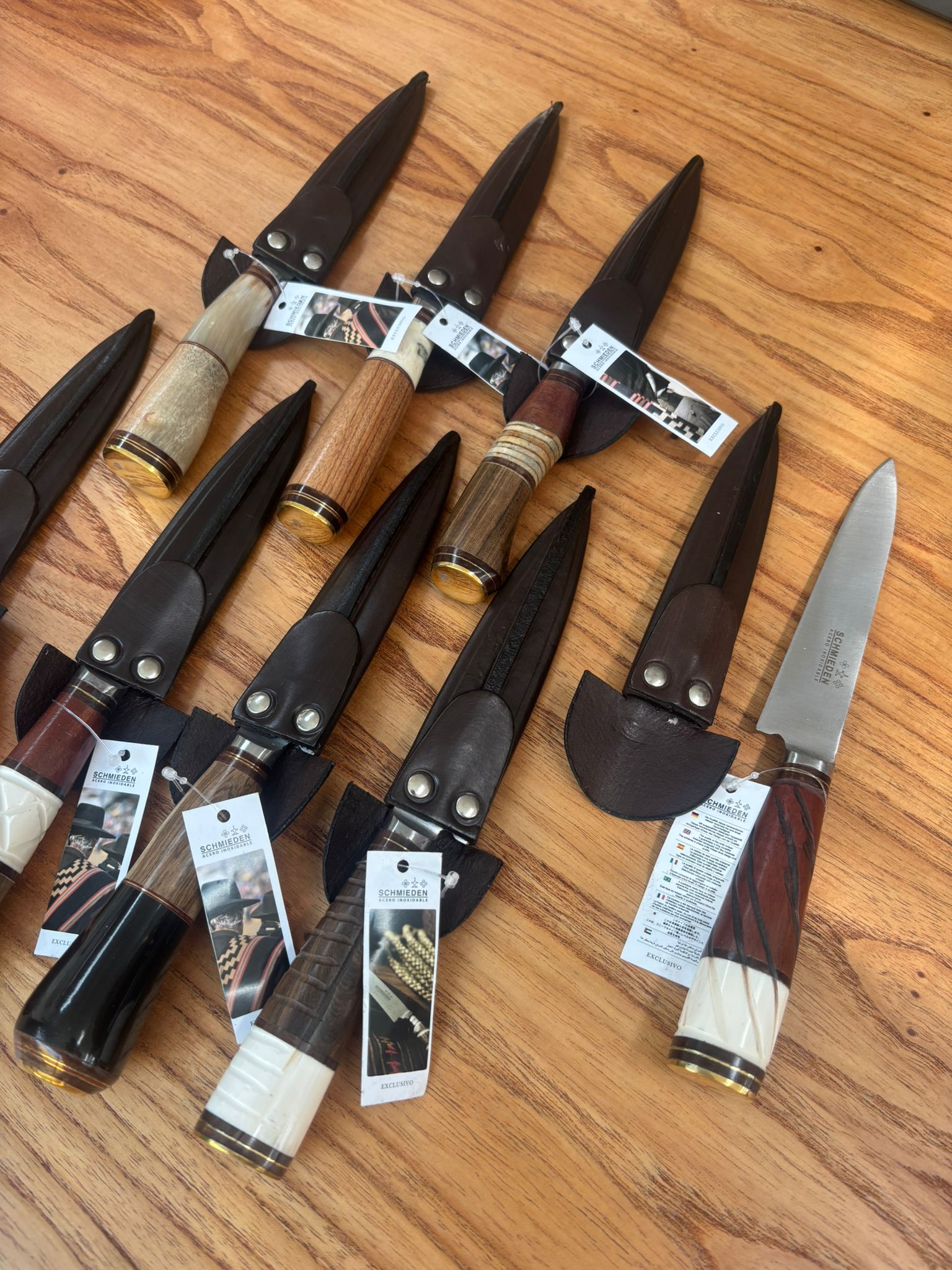 Cuchillo 14cm Madera Y Hueso Variado