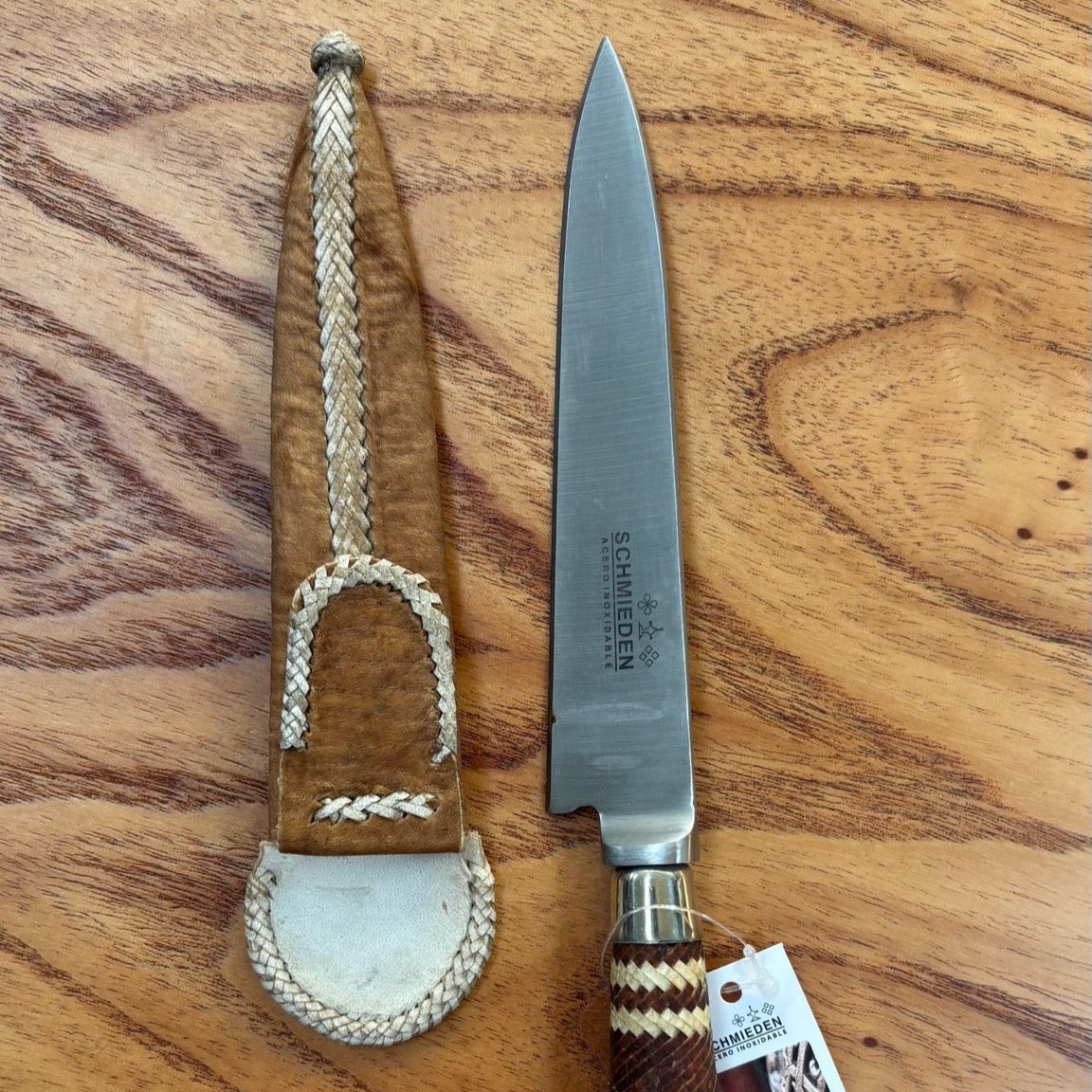Cuchillo Trenzado Fino y Alpaca 14Cm