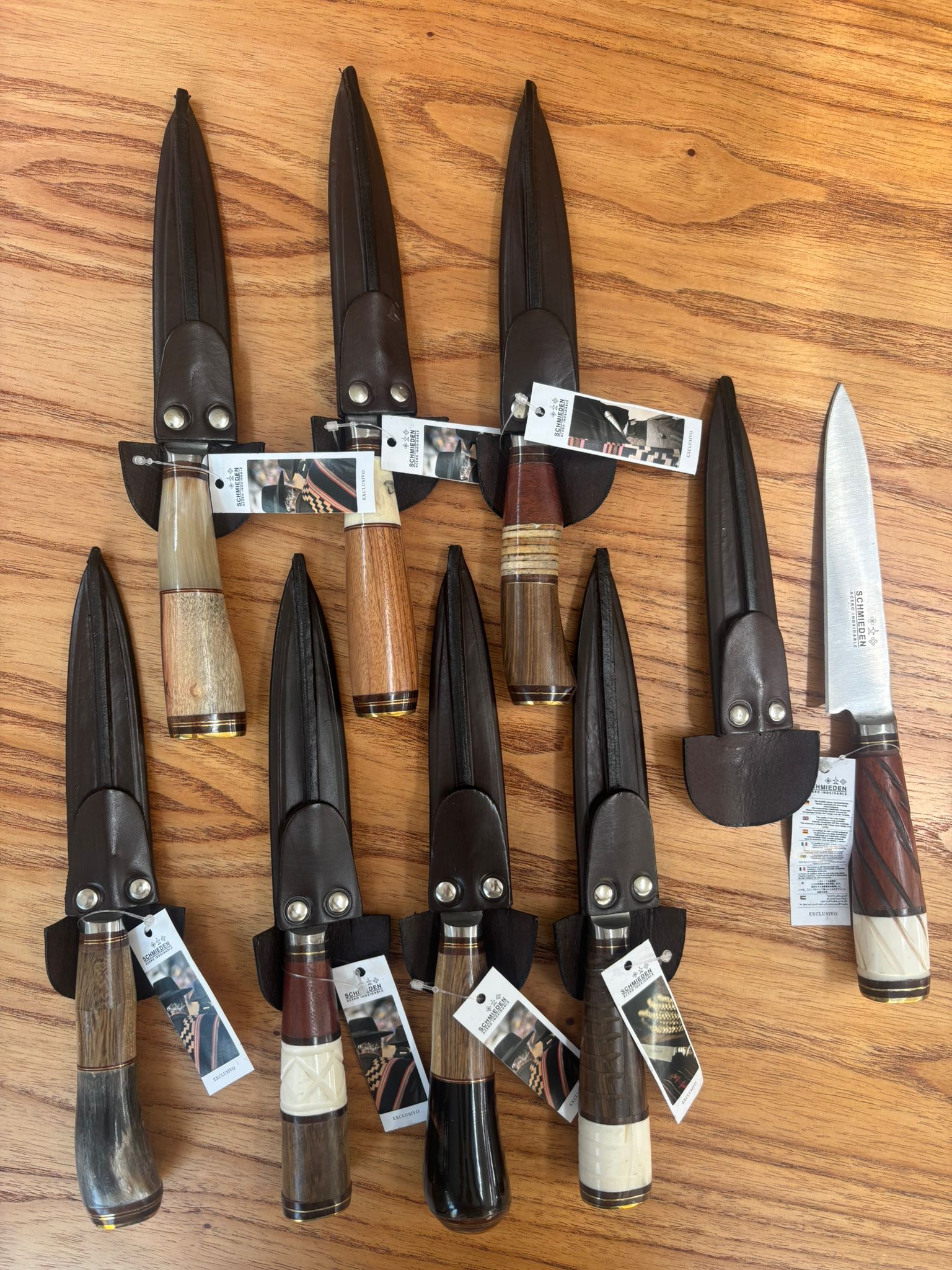 Cuchillo 14cm Madera Y Hueso Variado