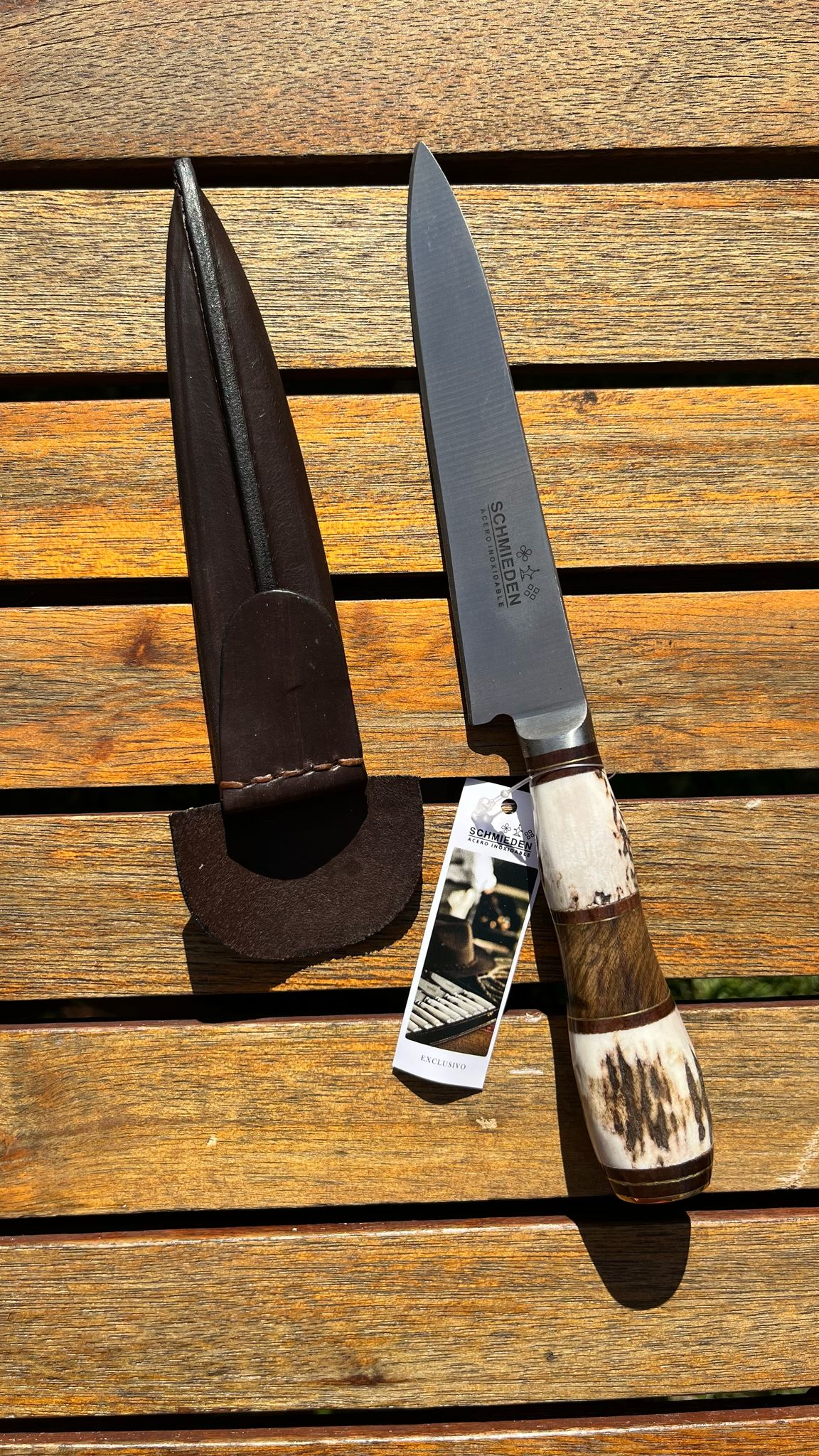 Cuchillo Ciervo y Madera 14Cm