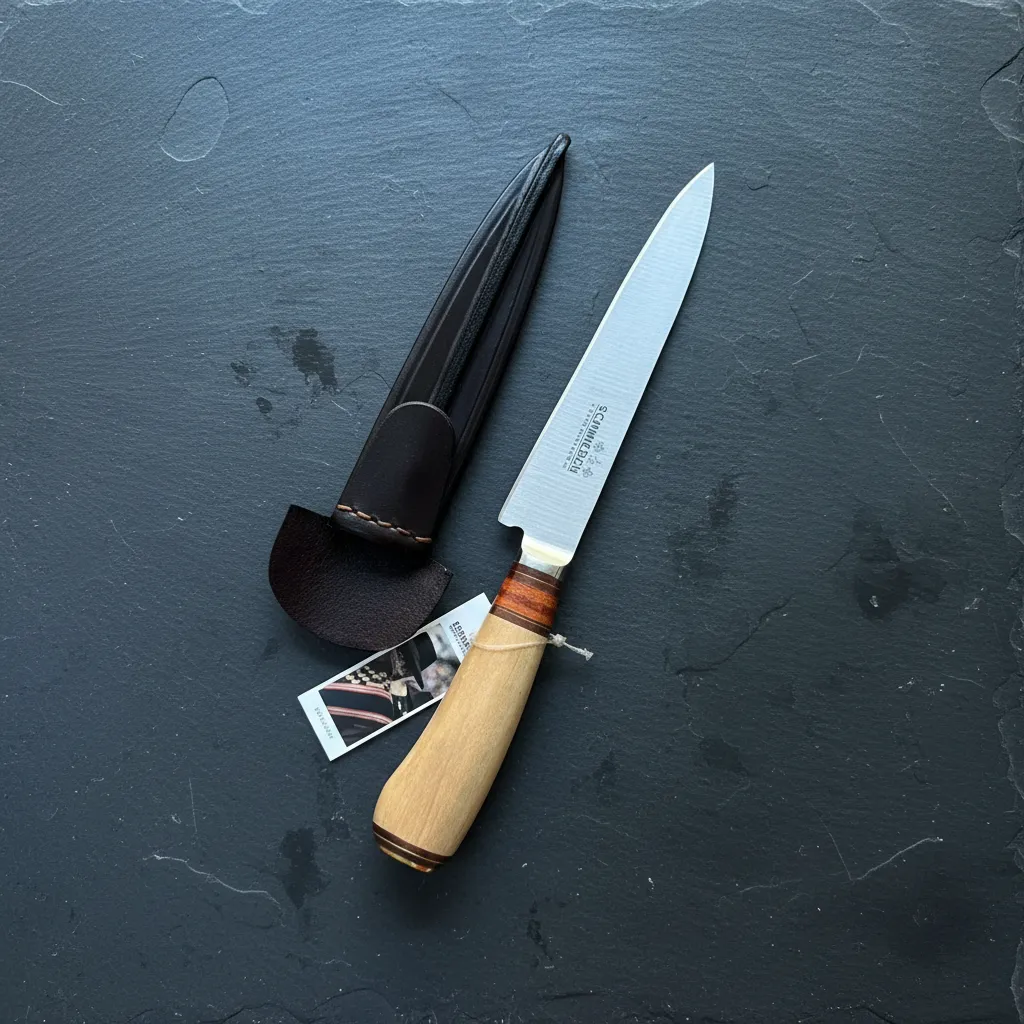 Cuchillo Madera y Suela 14Cm