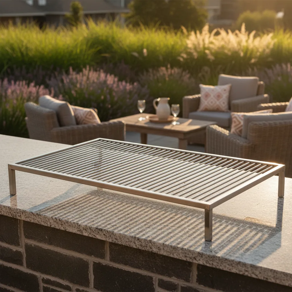 Parrilla Flotante de Acero Inoxidable 70x50